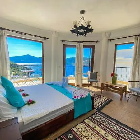 Sea View W Pool And Jacuzzi 5 Min To Beach Villa Kalkan